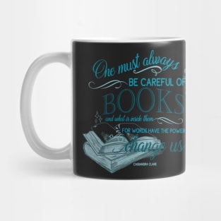 One must always be careful of books Mug